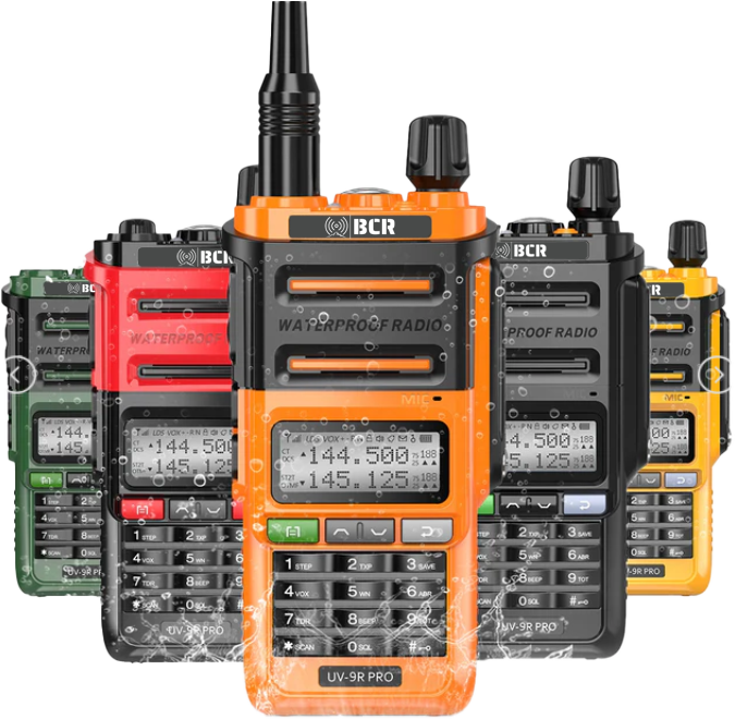 BCR - UV-9R Pro Waterproof 2 Way Dual Band Walkie Talkie Radio - Okanagan Snowbikes