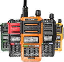 BCR - UV-9R Pro Waterproof 2 Way Dual Band Walkie Talkie Radio - Okanagan Snowbikes