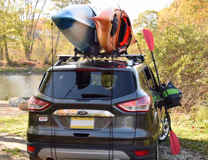 Malone - FoldAway-5™ Multi-Rack Folding 1 or 2 Kayak, SUP, Canoe Carrier