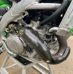 P3 - Carbon Heat Shield Kawasaki KX450 (F/X/SR) | 2019 - 2023 MAXCoverage - Okanagan Snowbikes